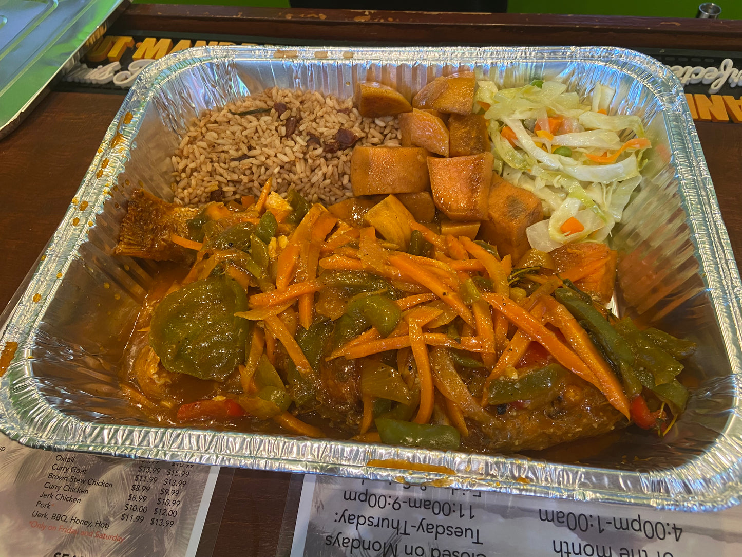 Steamed fish