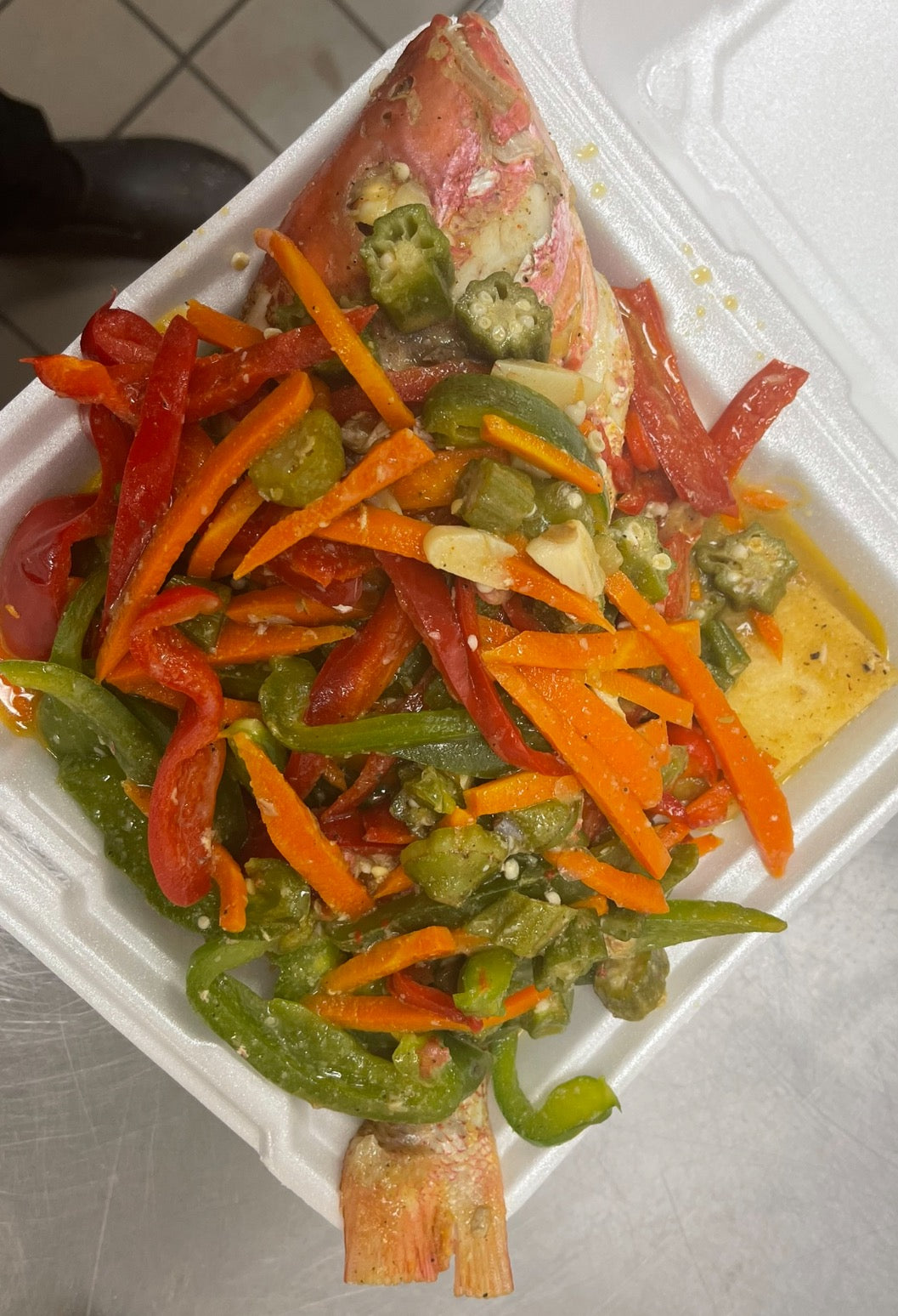 Steamed fish